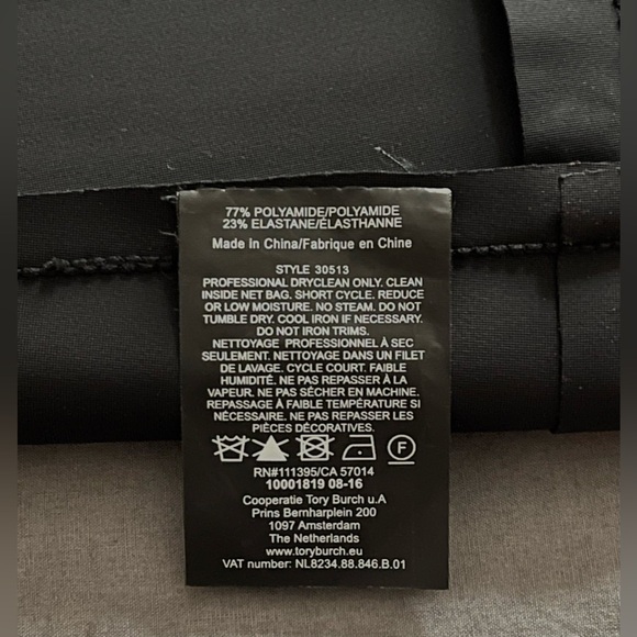TORY BURCH Waterbury Stud Dress - Black - Size S - Picture 6 of 6